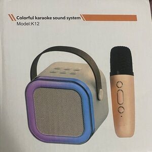 Colorful Karaoke Sound System with Microphones